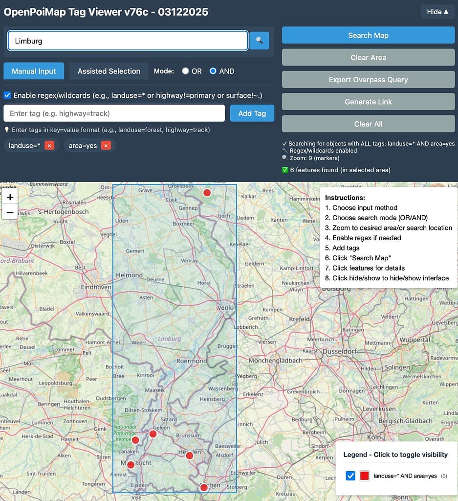 Gebruik OpenPoiMap om tagging fouten op te sporen